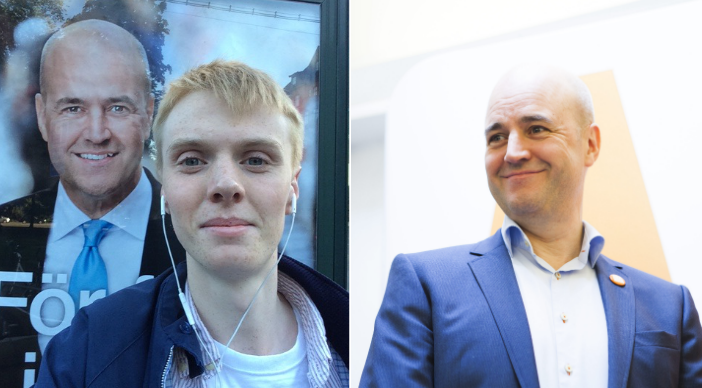 Leonard Garg hyllar Fredrik Reinfeldt i en video.